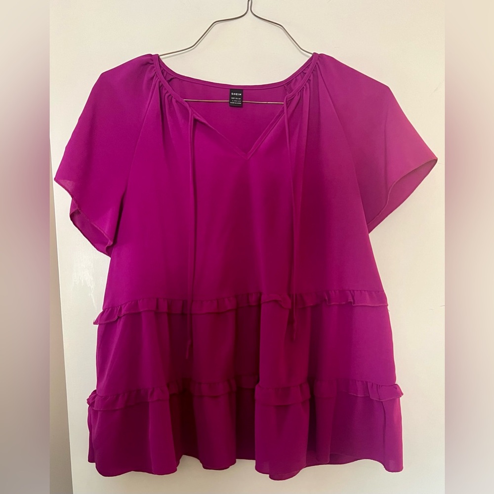 Fuchsia SHEIN dress top